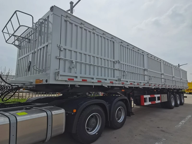 30-100 Tons Side Dump Semi Trailer For Sale